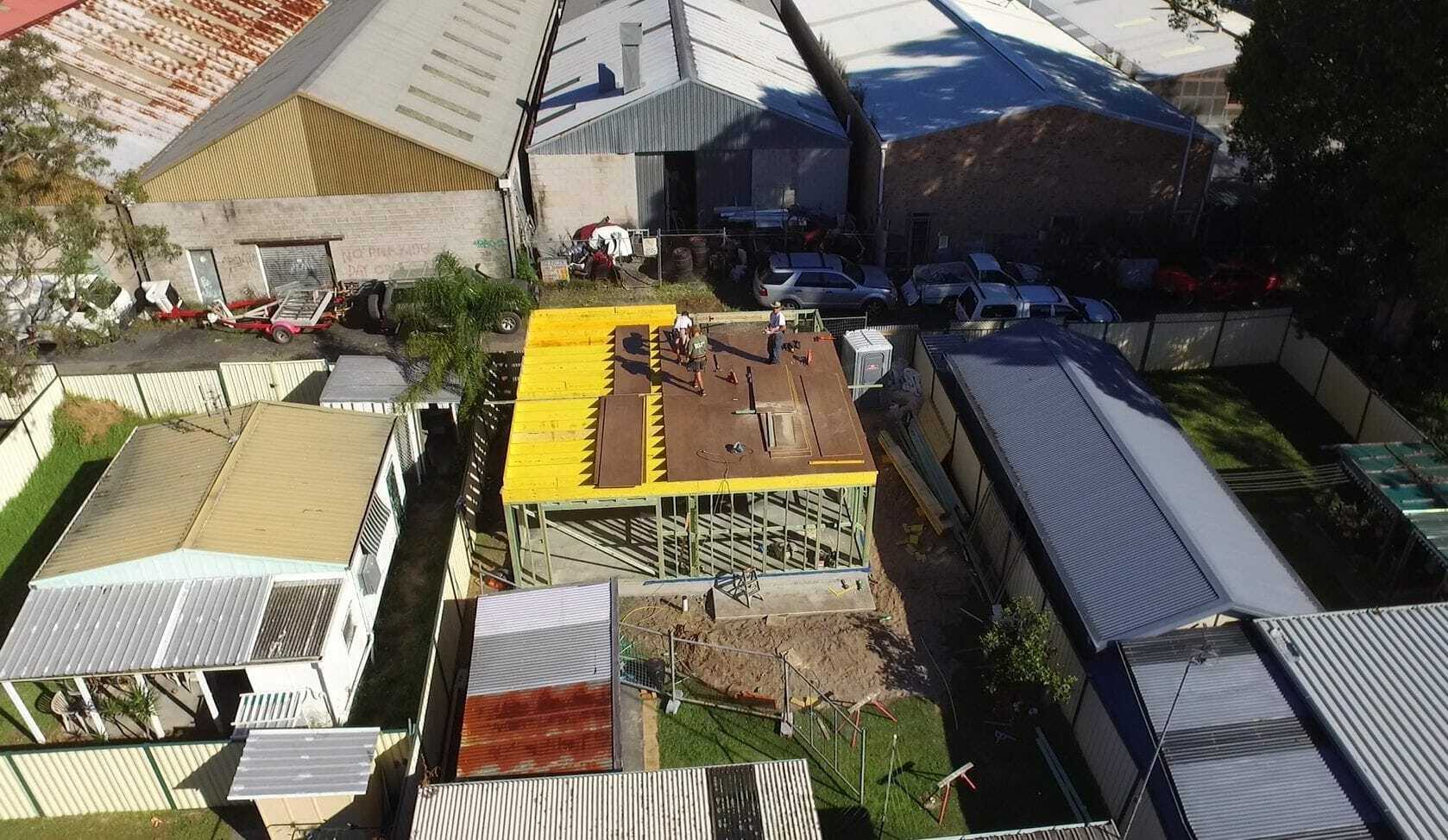 Building a two-storey granny flat: constructing the slab and frame