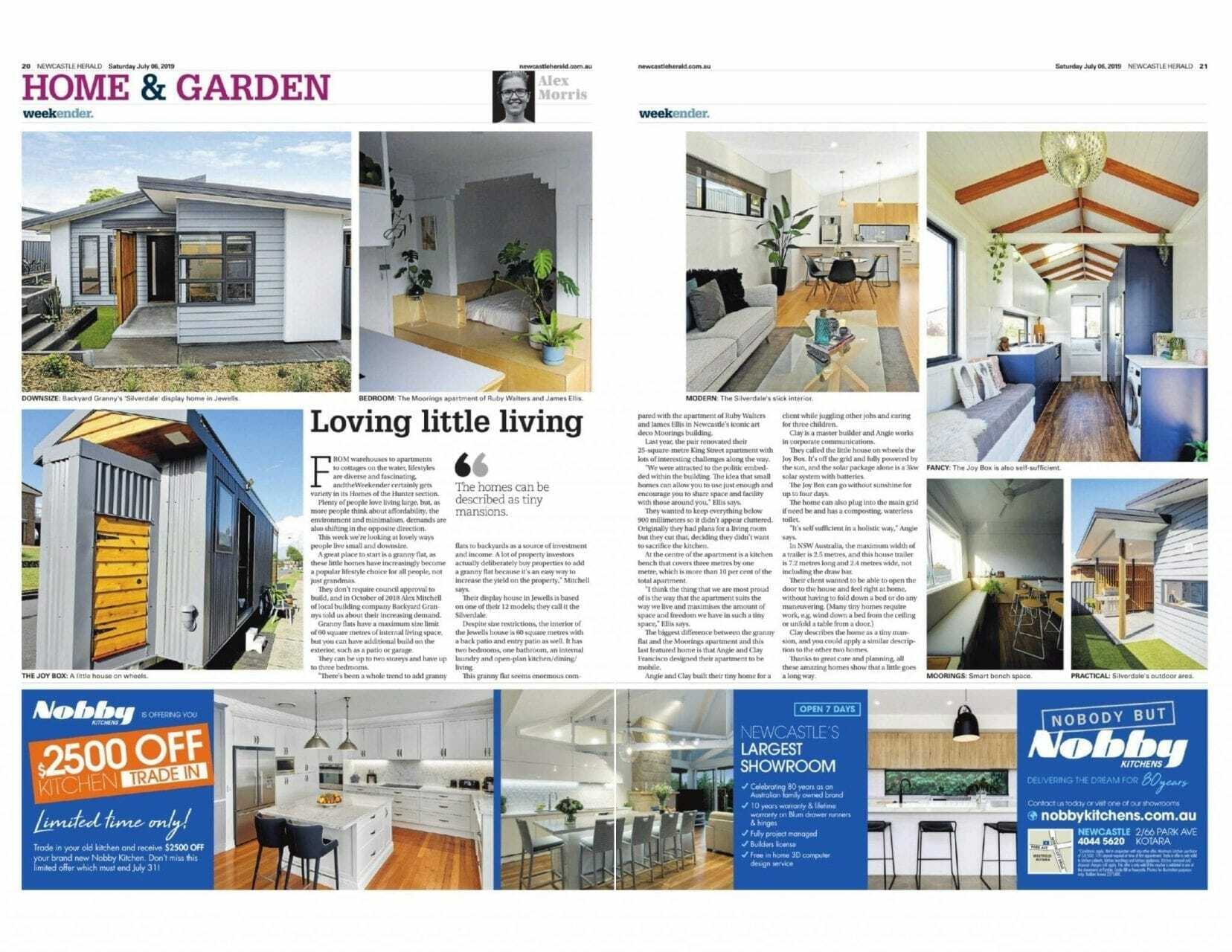 Newcastle Herald highlights award-winning designer granny flat
