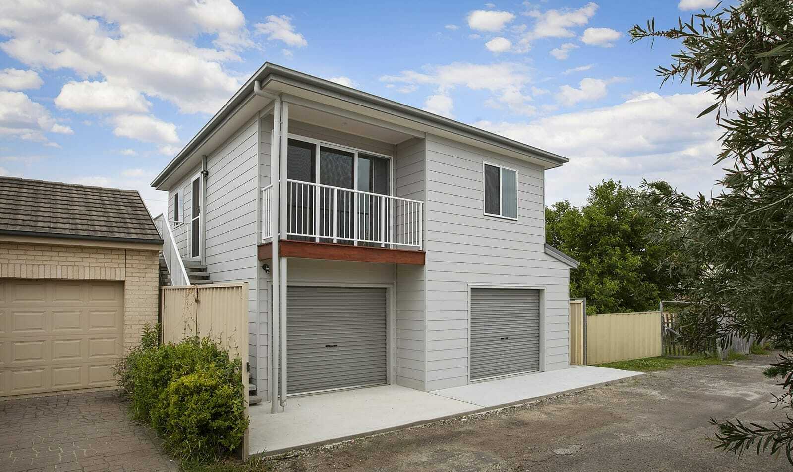 Two-storey granny flat built in Newcastle for first time property investors
